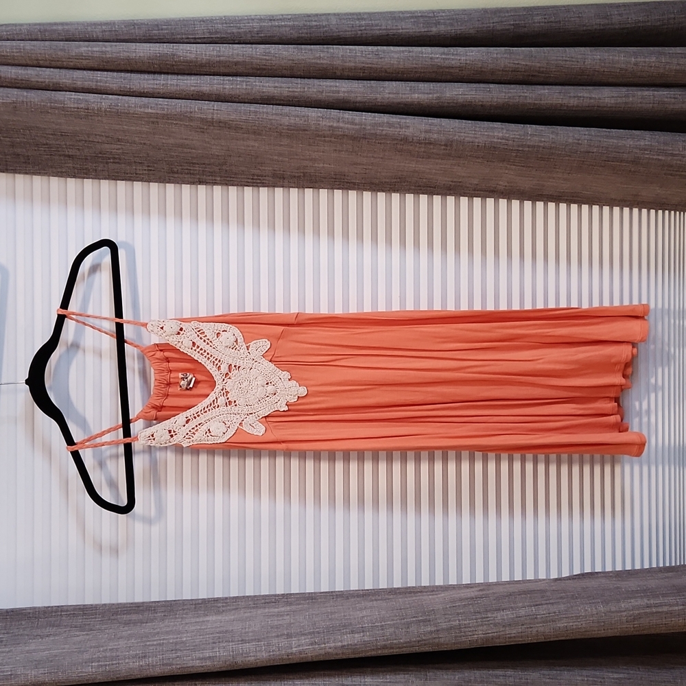 Orange sun dress